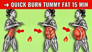 Trainers TOP 15 Exercises to Tone Your TUMMY Fast [upl. by Airdua630]