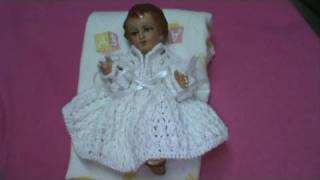 2 DE 5 COMO TEJER VESTIDO NIÑO DIOS 2DA OPCION PUNTO OLAN GANCHILLO CROCHET [upl. by Alberta]