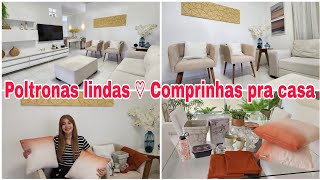 COMPREI POLTRONAS PARA SALA DE SOFÁ ❤️ COMPRINHAS DE UTILIDADES PRA CASA Diaadiadacris [upl. by Nance965]