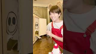 WHEN I OPEN THE CARDBOARD DOOR SANTA COMES shorts asmr [upl. by Eiralam]