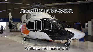 Airbus H160 PT3 FWWPA walk around in detail inside and out at European Rotors 2022 [upl. by Mei590]