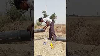 Pipe joint for agriculture irrigation plumbing irrigation viralvideo [upl. by Alwin]