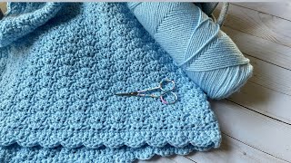 Aprende a tejer MANTA para Bebé paso a paso  BRENNYS CROCHET [upl. by Nyrahs515]