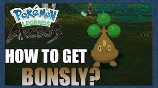 How to get BONSLY in Pokemon Legends Arceus Nintendo Switch [upl. by Rosenkrantz]