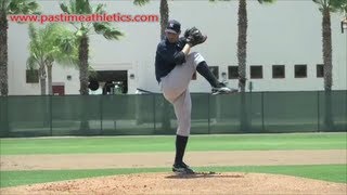 Andy Pettitte Slow Motion Pitching Mechanics  New York Yankees Pitcher Drills Tips MLB [upl. by Alset]