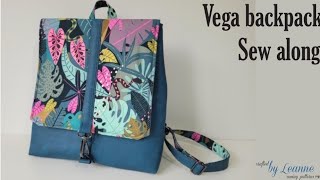 Vega backpack sew along  Crafted by Leanne [upl. by Dlareme]