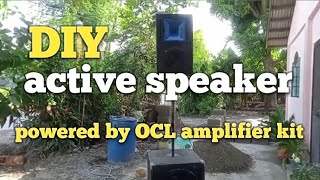 active speakerpowered by OCL 506 amplifier kit [upl. by Adirf180]