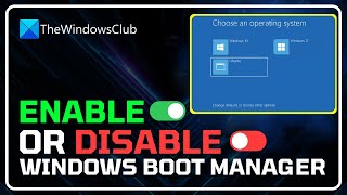 Windows 1110 Boot Manager Enable or Disable 2024 Simple Guide [upl. by Odell]