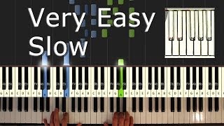 C Am F G  Piano Tutorial Very Easy SLOW  How To Play C Am F G [upl. by Eulaliah]