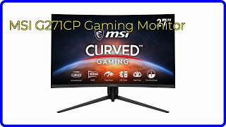 REVIEW 2024 MSI G271CP Gaming Monitor ESSENTIAL details [upl. by Goles]