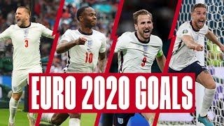 Kane Sterling Shaw Henderson  Every England Goal From Euro 2020  England [upl. by Norved408]