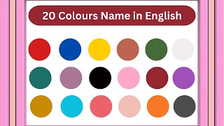 Colours name  colors name for kids  colors name in english and urdu  mission of vision [upl. by Eutnoj]