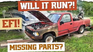 1993 Toyota Pickup WILL IT RUN Fuel Injection Nightmare [upl. by Samid590]