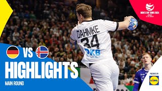 Their first Main Round win  Germany vs Iceland  Highlights  Mens EHF EURO 2024 [upl. by Tyler]