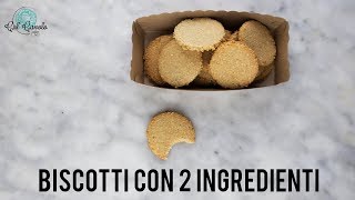 BISCOTTI CON 2 INGREDIENTI  senza glutine e lattosio videoricetta easy e veloce [upl. by Yrelav]