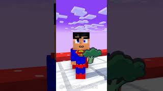 Fat 2 Fit Baby Superman vs Flash  Minecraft Shorts funnyanimation minecraft [upl. by Lemrac]