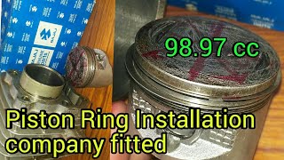 how to install piston ringsHow to Installl Piston Rings in Bajaj As Company FittedRGmechanic [upl. by Nairdad]