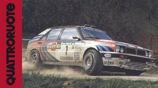 Lancia Delta Integrale al volante cè Miki Biasion con la figlia [upl. by Skiba]