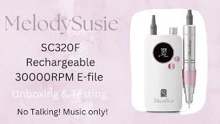 🥳 MelodySusie SC320F Unboxing amp Testing  Quick Video  No Talking  Music only  Nail Prep [upl. by Selec354]