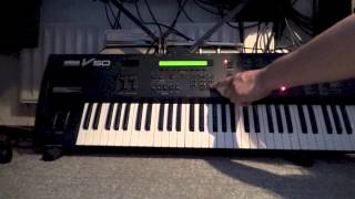 Yamaha V50 Demonstration  4OP FM synthesis workstation with PCM drum samples [upl. by Nash]