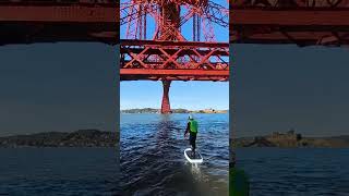 eFoil Scotland under the Forth Bridge 🏴󠁧󠁢󠁳󠁣󠁴󠁿🏴󠁧󠁢󠁳󠁣󠁴󠁿🏄 efoilscotland forthbridge [upl. by Stavro]