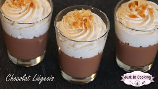 Recette des Crèmes Dessert Chocolat Liégeois [upl. by Ise]