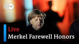 Watch live Farewell honors for Angela Merkel  live coverage from the ceremony in Berlin [upl. by Stewardson254]