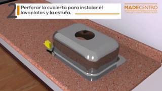 CÓMO HACER E INSTALAR UNA CUBIERTA PARA COCINA [upl. by Haerb]