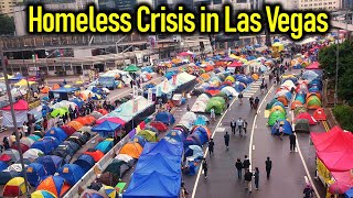 Homeless Population Growth in Nevadas Most Populous City Las Vegas [upl. by Naujtna]