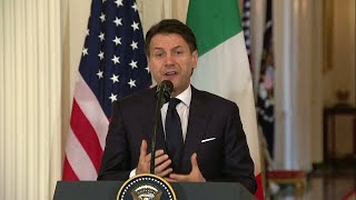 Giuseppe Conte quotItaly is favorable to a dialogue with Russiaquot [upl. by Adikram380]