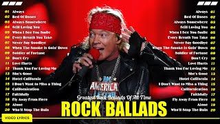 Best Rock Ballads Collection  Top Rock Ballads Hits From The 70s 80s 90s Ballads Mix [upl. by Llieno]