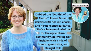 Jolene Brown the Dr Phil of the Fields is on the Front Porch [upl. by Yentrac]