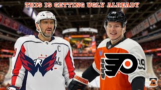 FLYERS HORRIBLE START CONTINUES LOSING THEIR 5TH GAME IN A ROW TO THE CAPITALS [upl. by Elrod932]