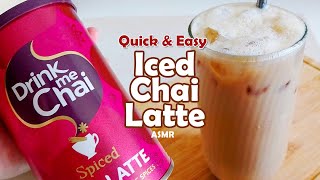 Easy and Quick Iced Chai Latte with Drink Me Chai Instant Chai Latte Powder [upl. by Deland181]