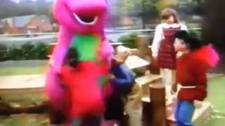 Barney comes to life Visit PBS online at pbskids org Screen Its a Happy Day [upl. by Normalie]