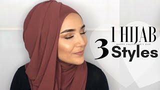 1 Hijab 3 Styles I 1 Sal 3 Model I Easy Hijab Styles I Modest [upl. by Aniwde]