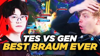 LS  THE GREATEST BRAUM PERFORMANCE EVER  TES vs GEN [upl. by Alcina630]