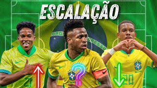 Como vai jogar a Seleção Brasileira com novos craques [upl. by Ahsilem]