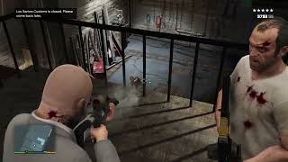 GTA V Michael Franklin amp Trevors Epic 5Star Rampage in Los Santos Custom [upl. by Just]