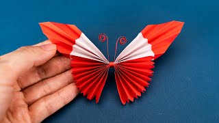 How to make a Butterfly out of paper  Easy Origami Butterfly  Home Decor [upl. by Olimpia516]