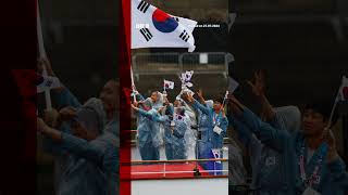 South Korea wrongly introduced as North Korea at Paris 2024 Olympics Paris2024 Olympics BBCNews [upl. by Atazroglam]