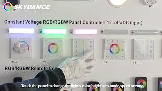 SKYDANCE RGBRGBW touch panel controller for led light strip [upl. by Sontag]