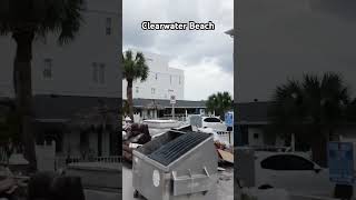 Helene’s Destructive Path Clearwater Beach Flooded with Storm Debris hurricane [upl. by Ara]