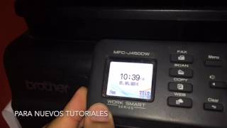 Mantenimiento A Impresora Brother MFC J4500W [upl. by Mintun]