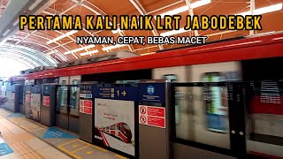 Pertama Kali Naik LRT Jabodebek 2023  St Cikoko  St Jatimulya [upl. by Euqinahc]