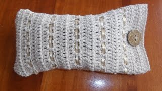 Crochet Como hacer un estuche para lentes a crochet Parte 1 [upl. by Marco]