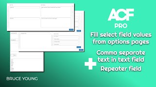 Fill ACF Choices fields from an ACF Options Page using commaseparated text or repeater field [upl. by Neehsas]