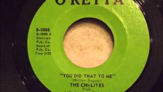 ChiLites  You Did That To Me  Great Doo Wop  Soul Crossover [upl. by Eerb]