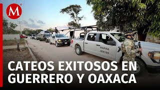 Semar asegura armas vehículos y drogas en Guerrero y Oaxaca [upl. by Ahsekram]