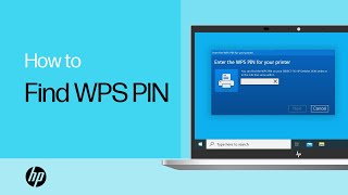 How to Find the WPS PIN to Complete Printer Setup  HP Printers  HP Support [upl. by Baiel]